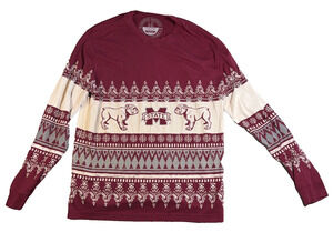 Mississippi State Bulldogs Christmas Sweater Tee Medium Lauren James Long Sleeve